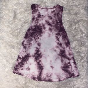American Eagle purple tie-dye tank top